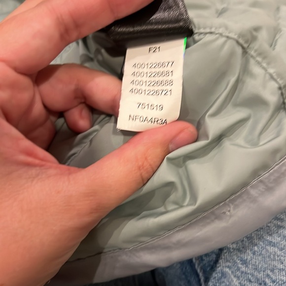 The North Face Women’s Aconcagua 3 Jacket ice blue down puffer jacket - Picture 8 of 17